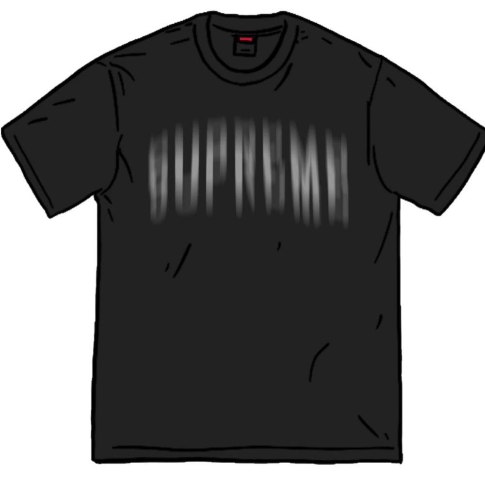 Supreme Blurred Arc Black Shirt